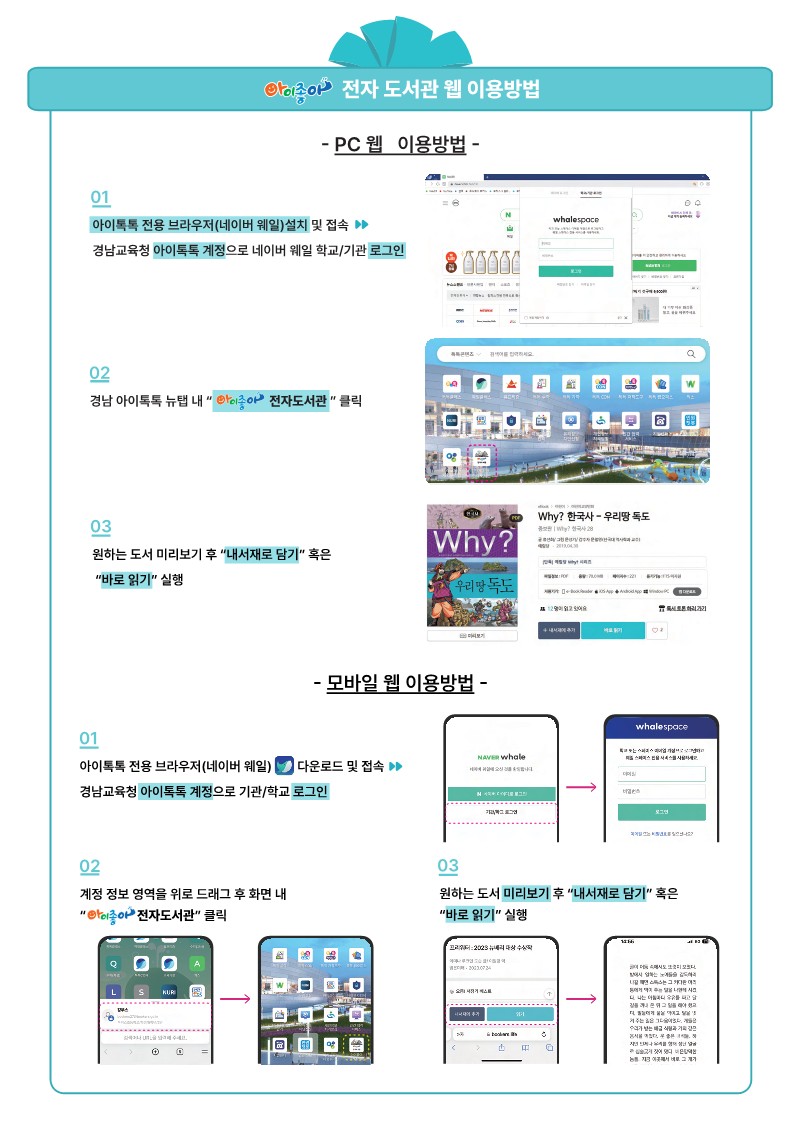 아이좋아 전자도서관 이용방법 1